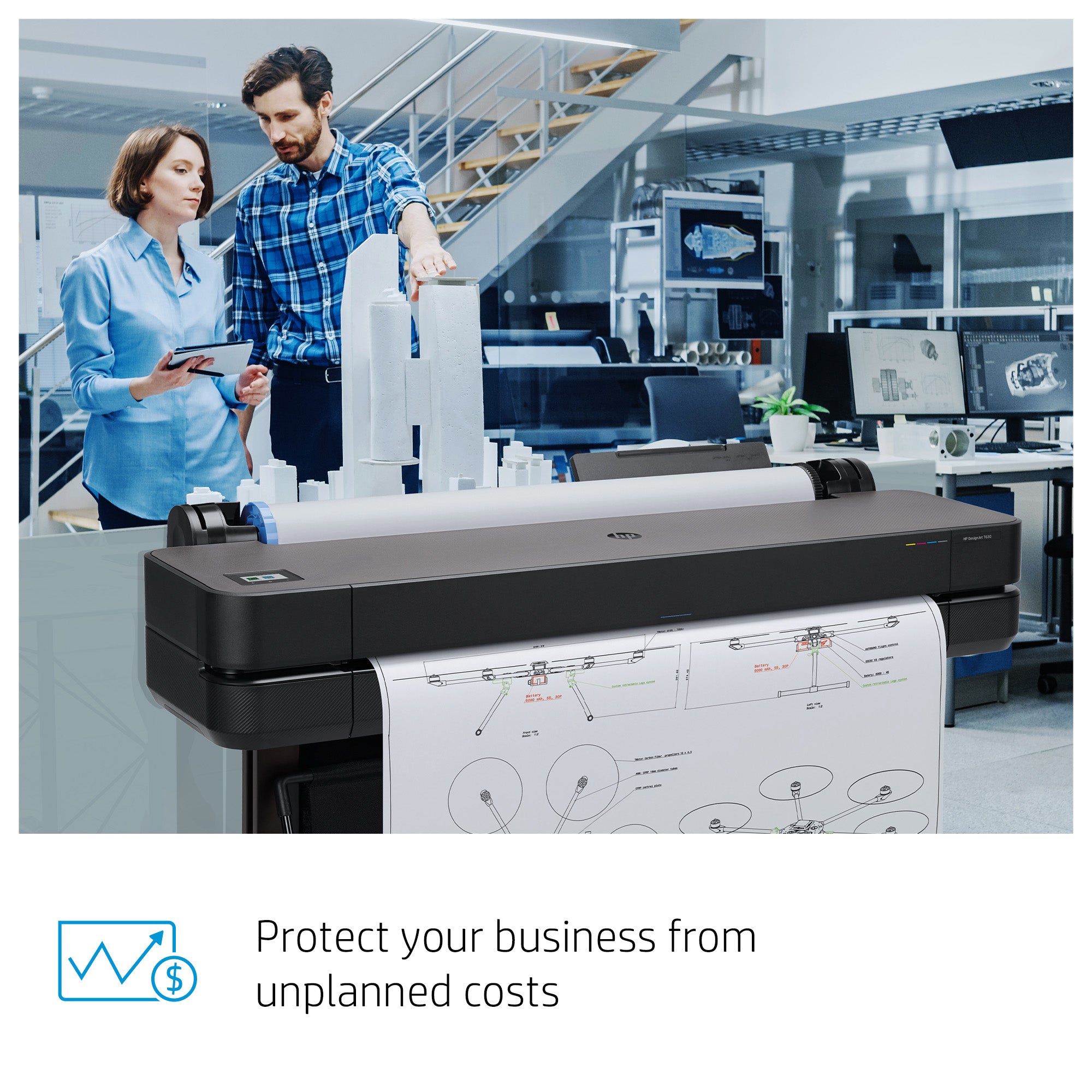 HP DesignJet T1600DR 36-In PS Impresora: EU 3EK13A#B19