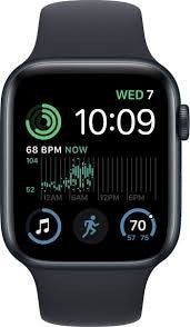 Apple Watch SE OLED 44 mm Digitaal 368 x 448 Pixels Touchscreen 4G Zwart Wifi GPS MNPY3FD/A - Compridis