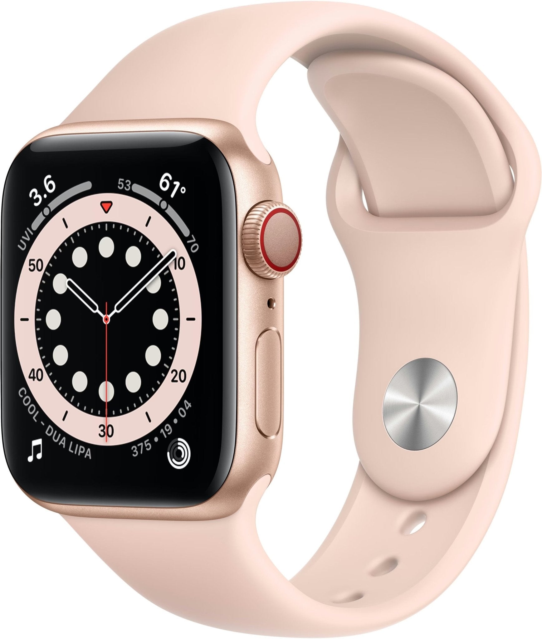 Apple Watch Series 6 OLED 40 mm Digitaal 324 x 394 Pixels Touchscreen 4G Goud Wifi GPS MG123NF/A - Compridis