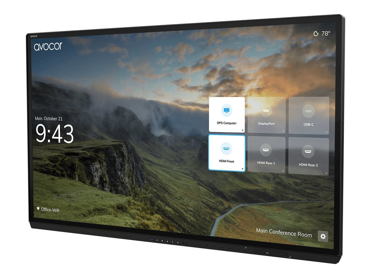 Avocor AVG - 6560 interactief whiteboard 165,1 cm (65") 3840 x 2160 Pixels Touchscreen Geborsteld staal AVG - 6560 - Compridis
