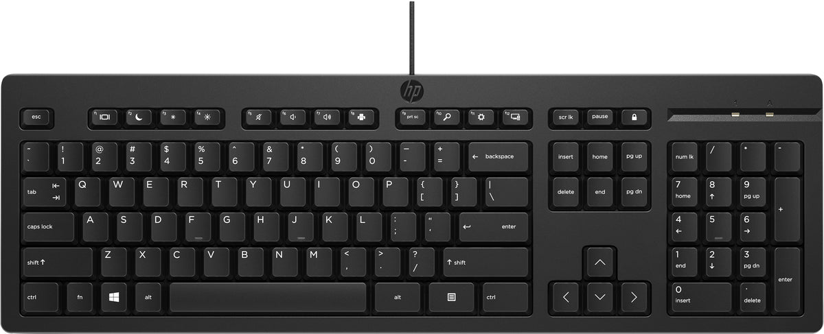 HP 125 teclado QWERTY intl (USB con cable) M27527-L31
