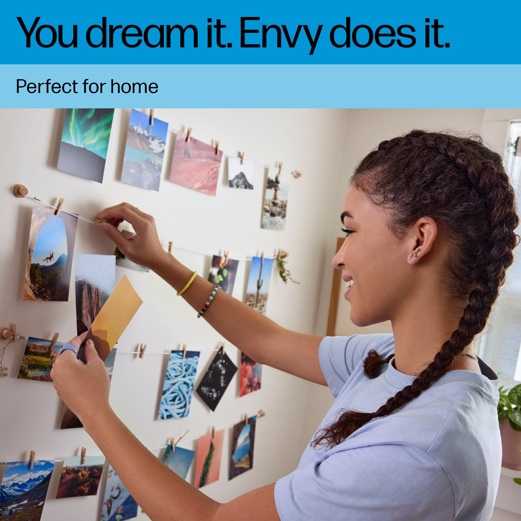 HP ENVY 6120e Wireless All-in-One Kleur Printer, Instant Ink; Foto's printen