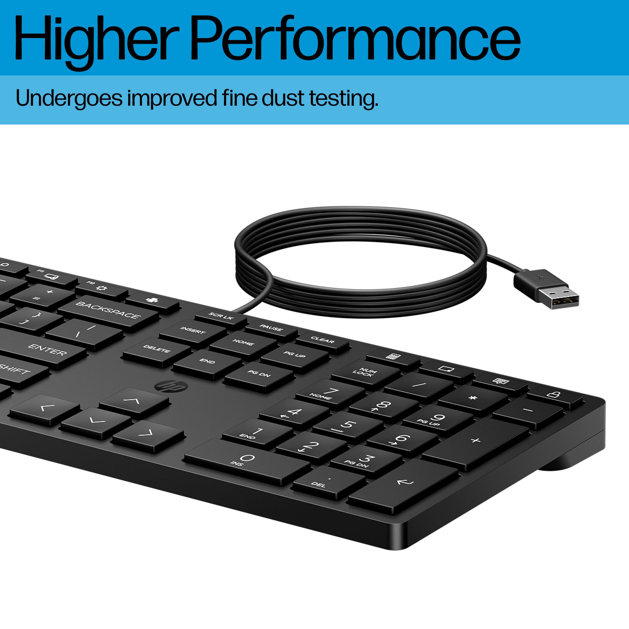 Teclado HP de escritorio con cable de 320 K <tc>QWERTZ</tc> (Suiza) 9SR37AA#UUZ