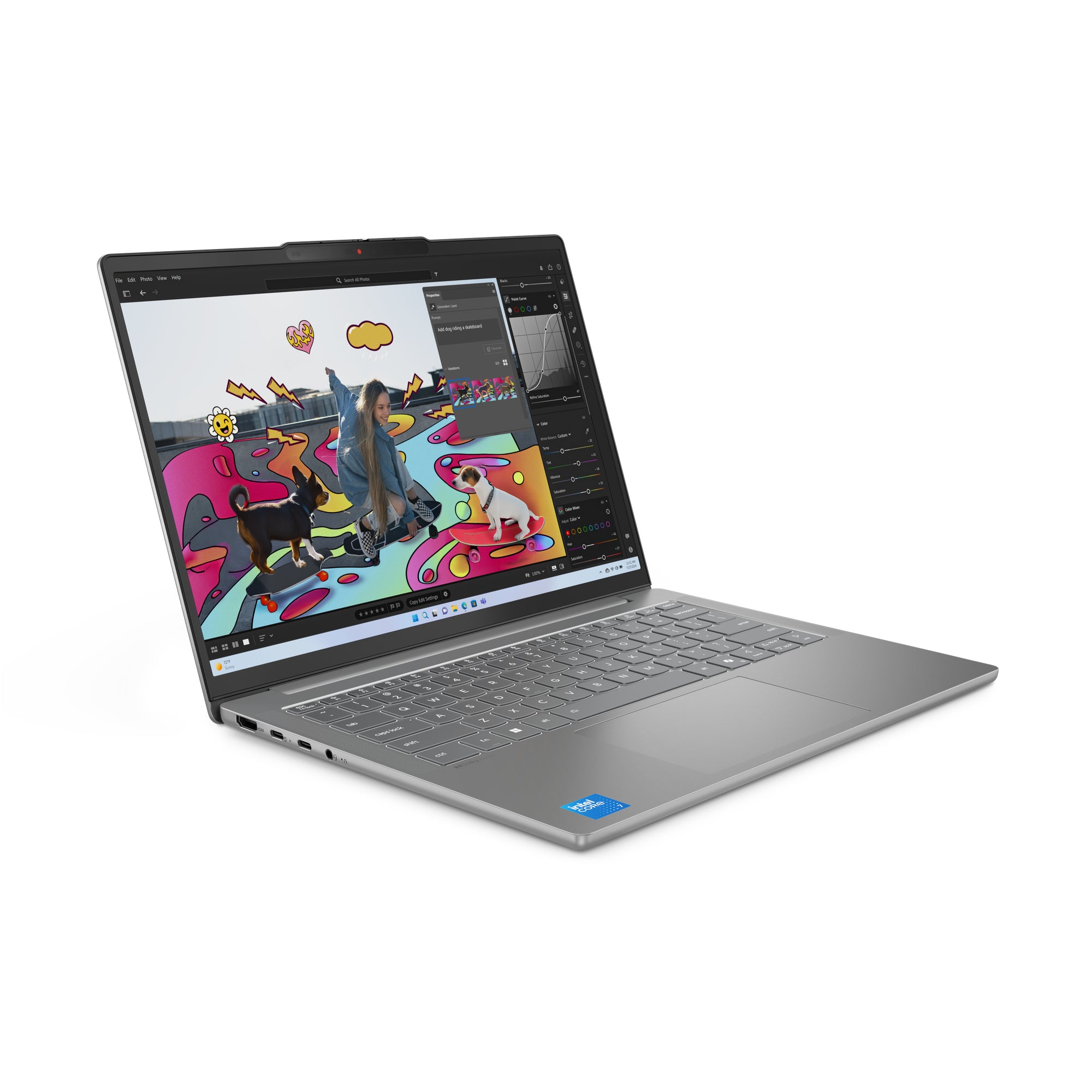 Lenovo IdeaPad Slim 5 14IRH10 Intel® Core™ i5 i5-13420H Laptop 35.6 cm (14") WUXGA 24 GB DDR5-SDRAM 512 GB SSD Wi-Fi 6 (802.11ax) Windows 11 Home English Grey 83HR008CMH
