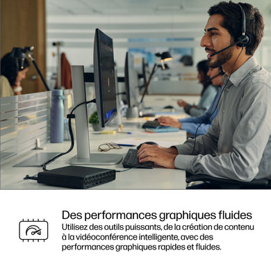 HP ProDesk 4 Mini G1i U5 225T 32GB 1TB AZERTY Negro