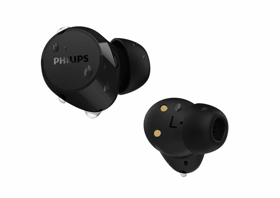 Philips TAT1209BK/00 hoofdtelefoon/headset True Wireless Stereo (TWS) In-ear Oproepen/muziek Bluetooth Zwart