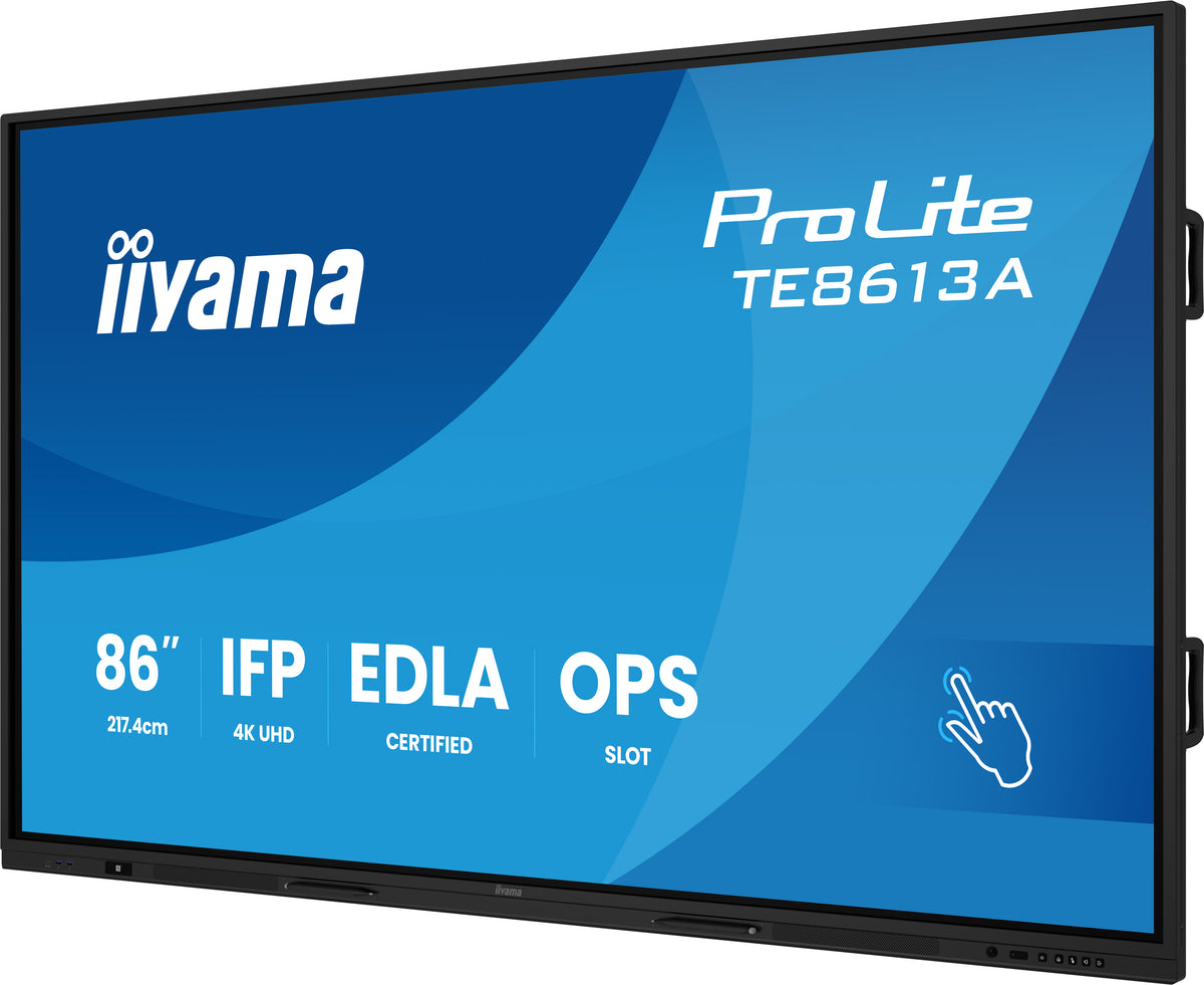 IIYAMA ProLite TE8613A-B2AG 85,6″ 4K UHD Interactivo – WiFi-6E, Android (Negro)