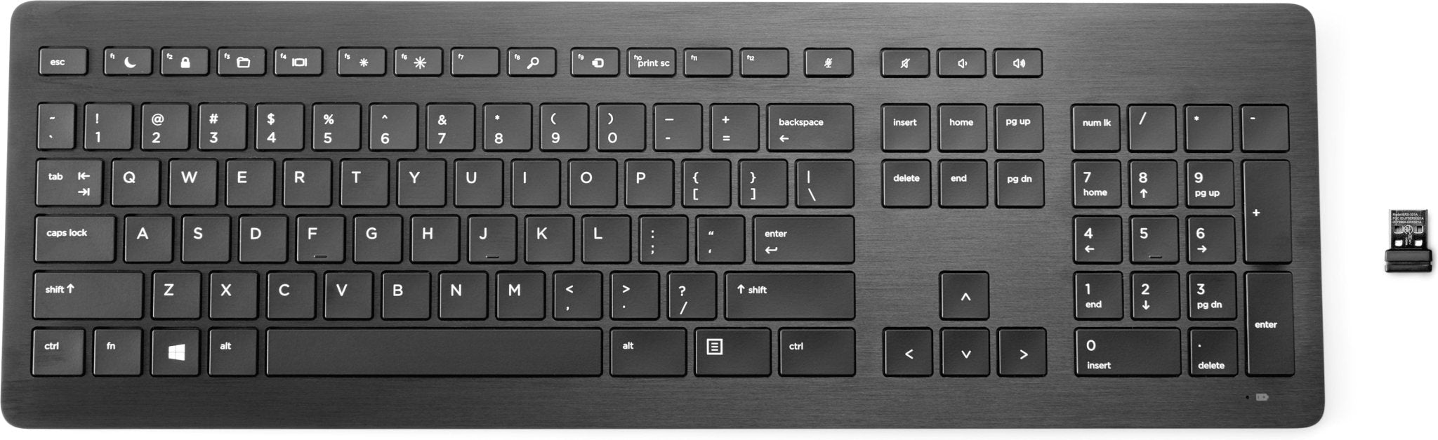 HP Draadloos Premium Toetsenbord Zwart uk 917665 - 031 - Compridis