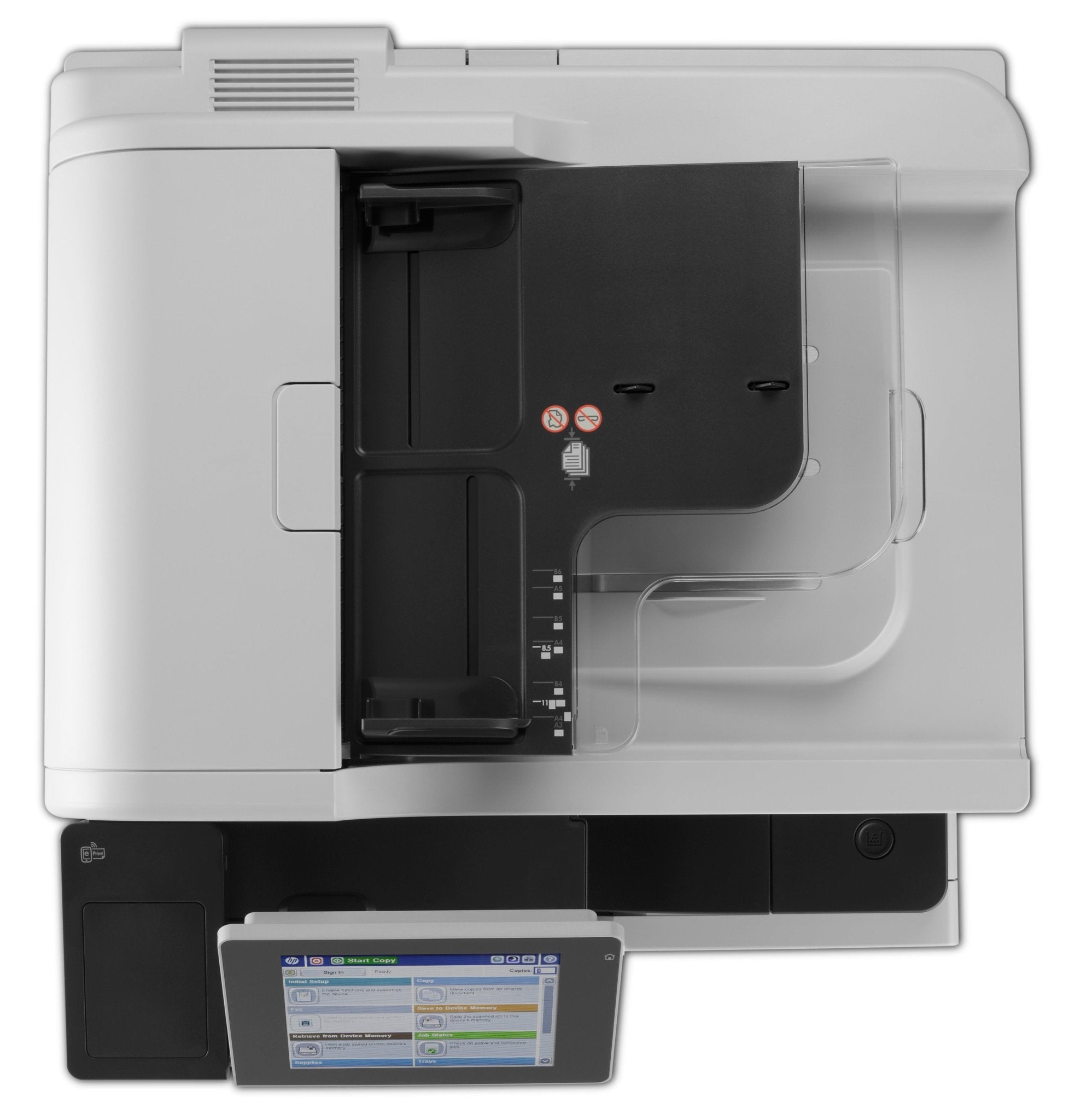HP LaserJet Enterprise M725f Multifunction Zwart-wit Printer, Alleen Ethernet; Kopieerapparaat, scanner CF067AB19 - Compridis