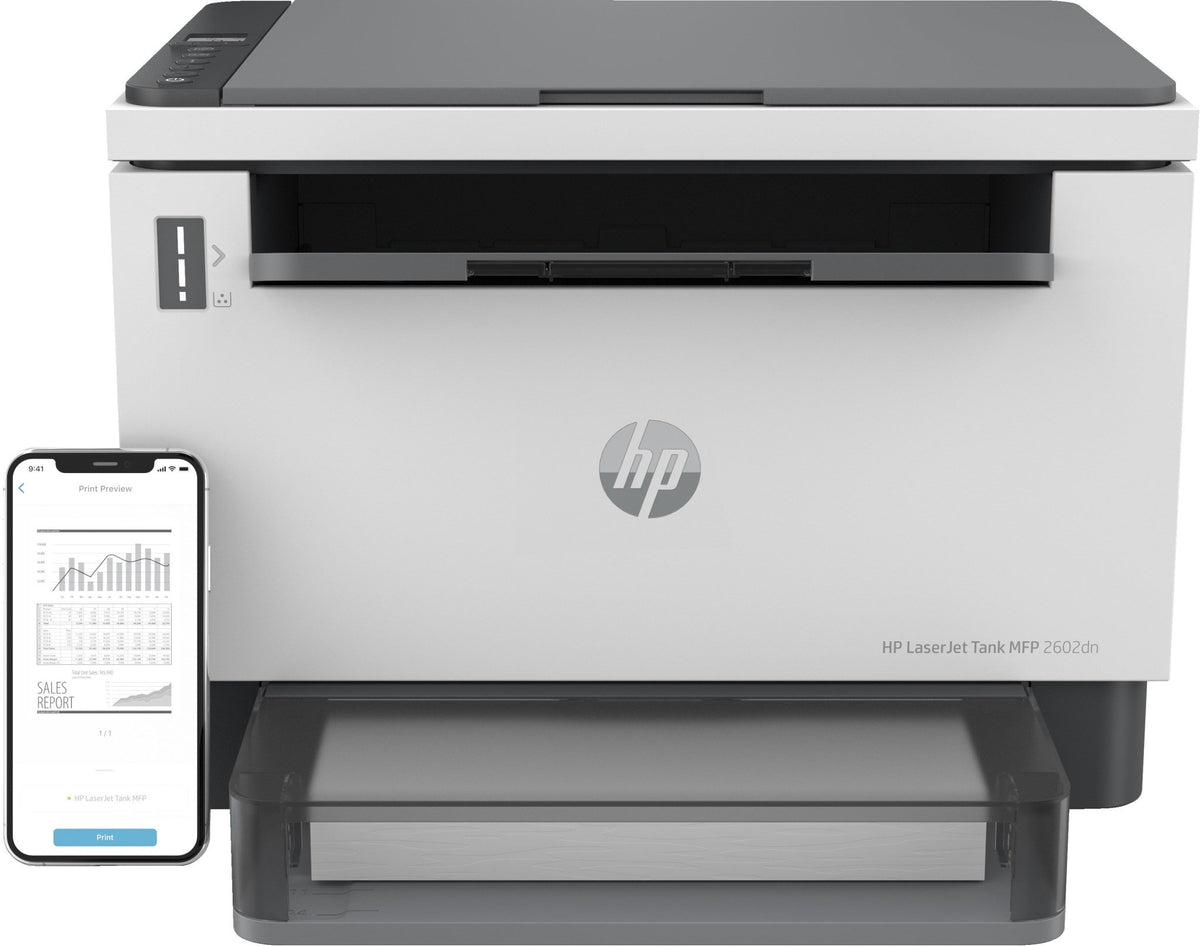 HP LaserJet Tank MFP 2602DN Zwart-wit Duplex Laser 22 ppm Printer - Compridis