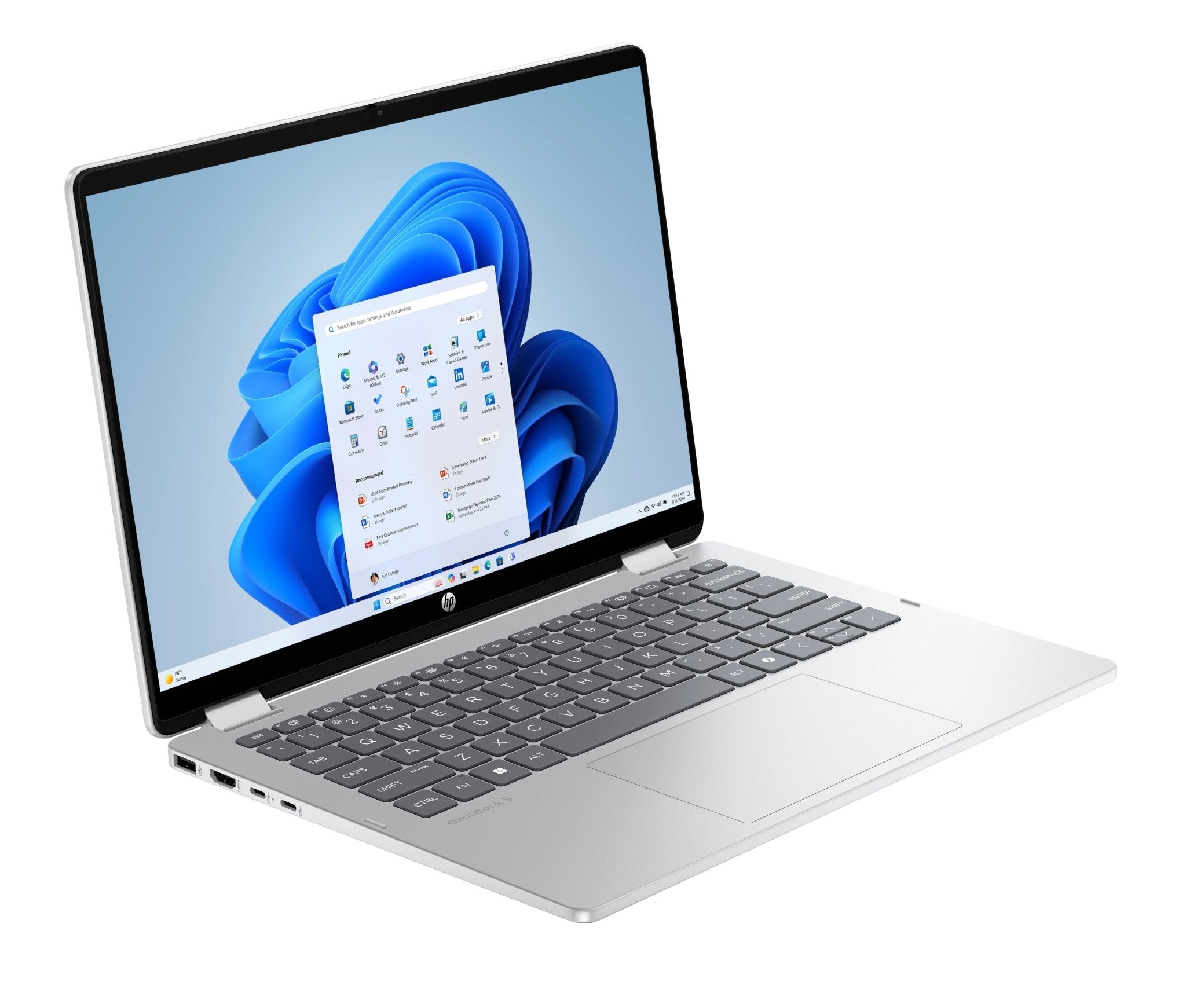 HP OmniBook 5 Flip 14-FP0077NG 14" Core 7 150U 16GB 1TB QWERTZ German BU9Q4EA - Compridis