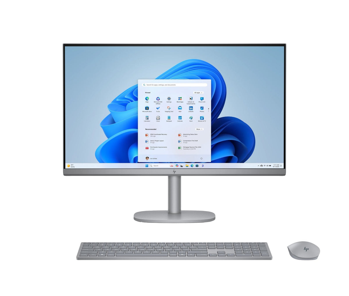 HP OmniStudio x All-in-One Desktop PC Ultra 7 155H 16GB 1TB 27" W11H B27G7EA#ABH - Compridis