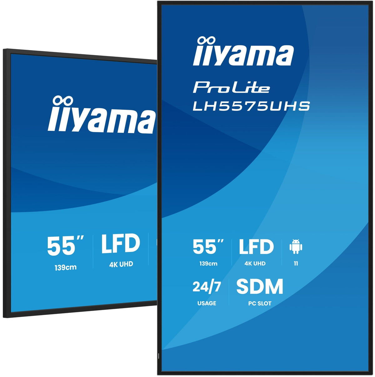 IIYAMA LH5575UHS-B2AG 55″ 4K UHD IPS Digital Signage Display 500 cd/m² - Compridis