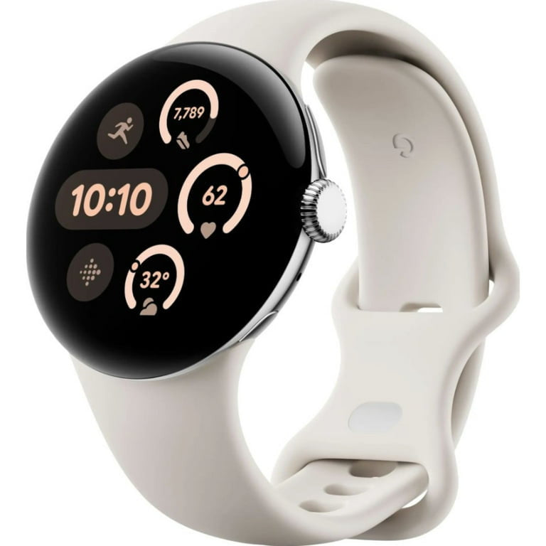 Google Pixel Watch 3 AMOLED 41 mm Digitaal Touchscreen Zilver Wifi GPS
