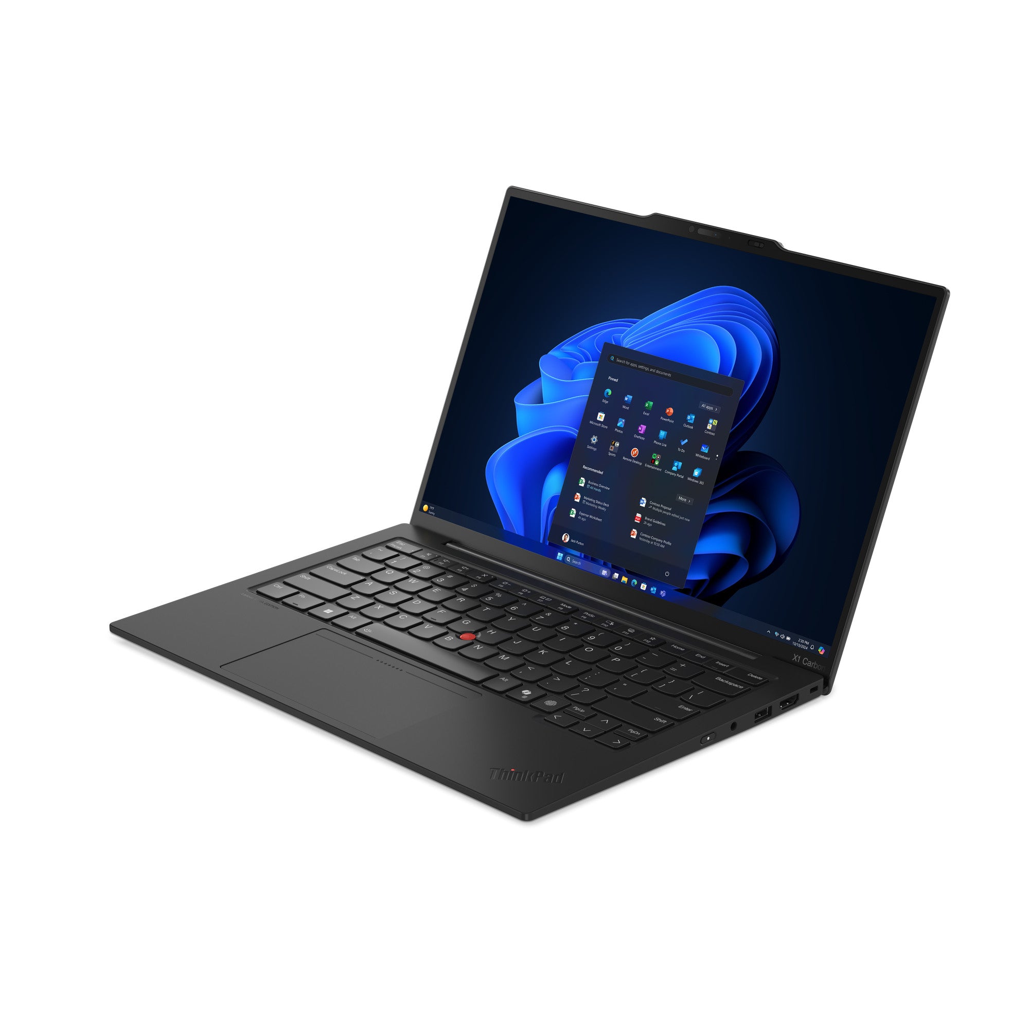 Lenovo ThinkPad X1 Carbon Gen 13 Aura Edition Copilot+ PC Intel Core Ultra 7 258V Laptop 35.6 cm (14") 2.8K 32 GB LPDDR5x-SDRAM 1 TB SSD Wi-Fi 7 (802.11be) Windows 11 Pro German Black 21NS004UGE