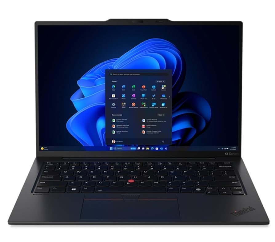 Lenovo ThinkPad X1 Carbon Gen 12 Intel Core Ultra 7 155U Laptop 35.6 cm (14") WUXGA 32 GB LPDDR5x-SDRAM 1 TB SSD Wi-Fi 6E (802.11ax) Windows 11 Pro English Black