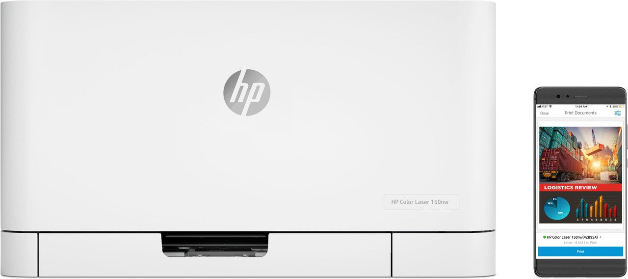 HP Color Laser 150nw, Color, Printer voor Print 4ZB95A#B19