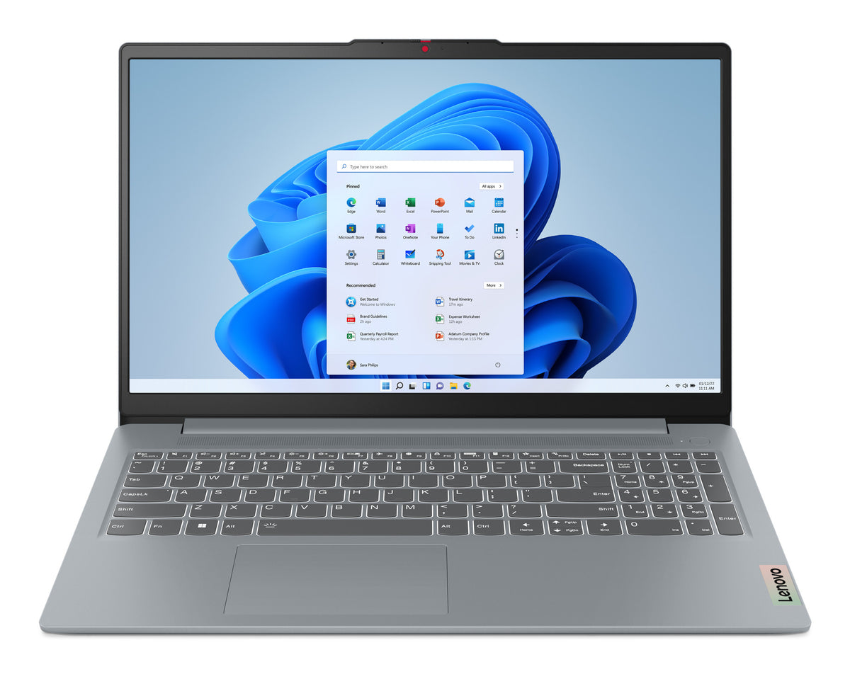 LENOVO, IdeaPad Slim 3 15AMN8, 15.6", AMD Ryzen 5 7520U, 16 GB, 512 GB, AZERTY French (Français) 82XQ00V5FR