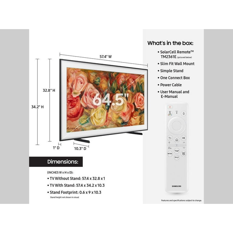 SAMSUNG Het frame qled LS03D QE65LS03DAUXXN