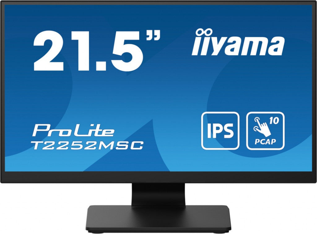 iiyama ProLite T2252MSC-B2 computer monitor 54,6 cm (21.5") 1920 x 1080 Pixels Full HD LCD Touchscreen Zwart T2252MSC-B2