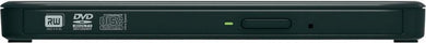 TRANSCEND Reproductor de DVD portátil 8x, modelo delgado, conexión USB, negro TS8XDVDS-K