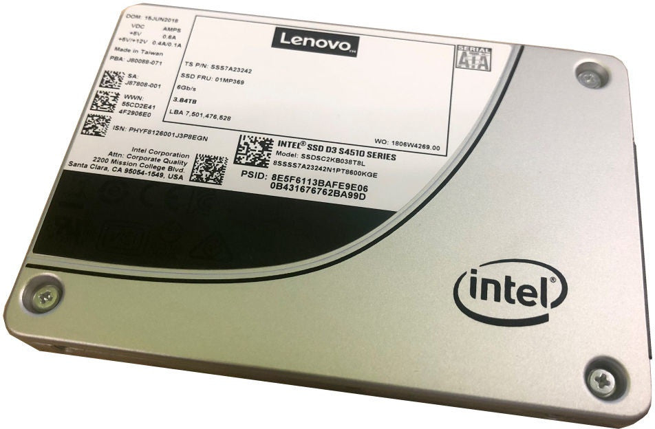 Lenovo Solid State Drive 3.5 "S4510 480 GB y SATA SSD 4XB7A13626