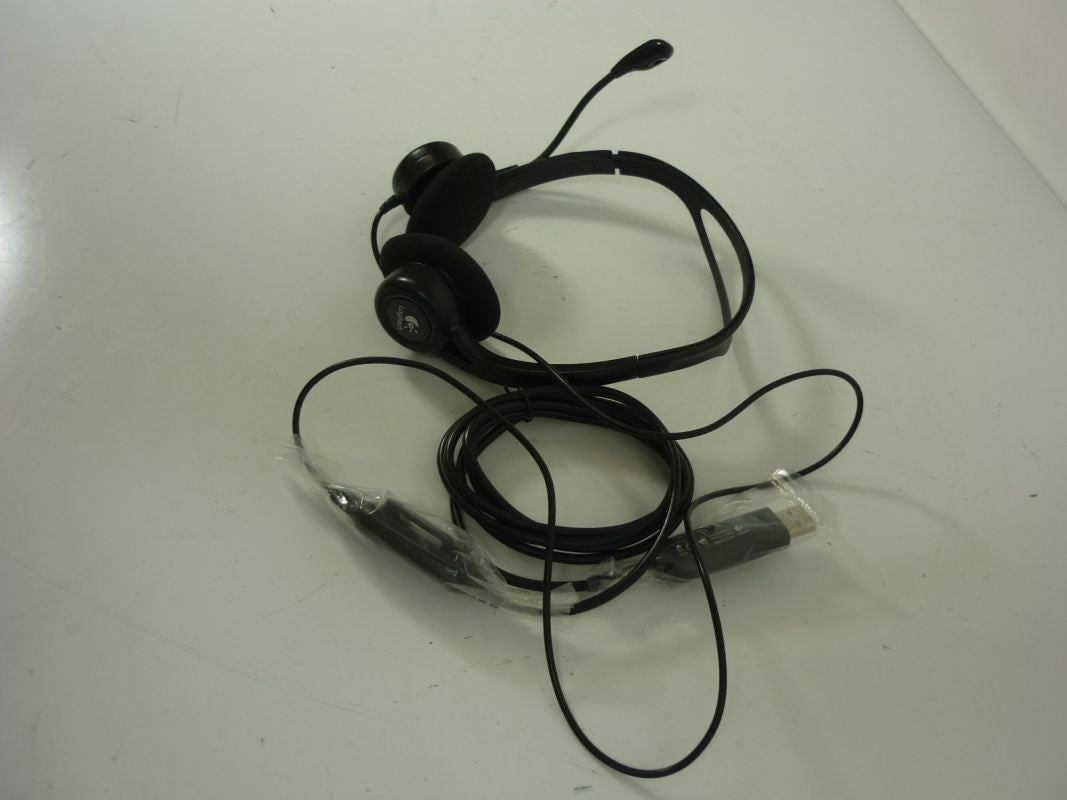 Logitech 981-000100 hoofdtelefoon/headset Bedraad Hoofdband Oproepen/muziek USB Type-A Zwart