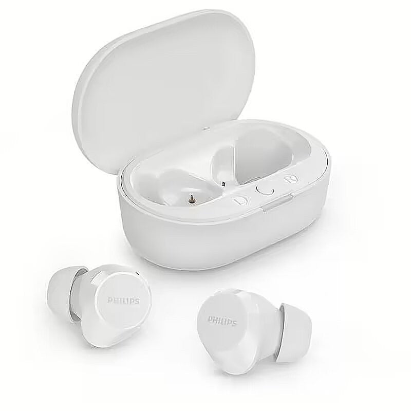 Philips TAT1209WT/00 hoofdtelefoon/headset True Wireless Stereo (TWS) In-ear Oproepen/muziek Bluetooth Wit