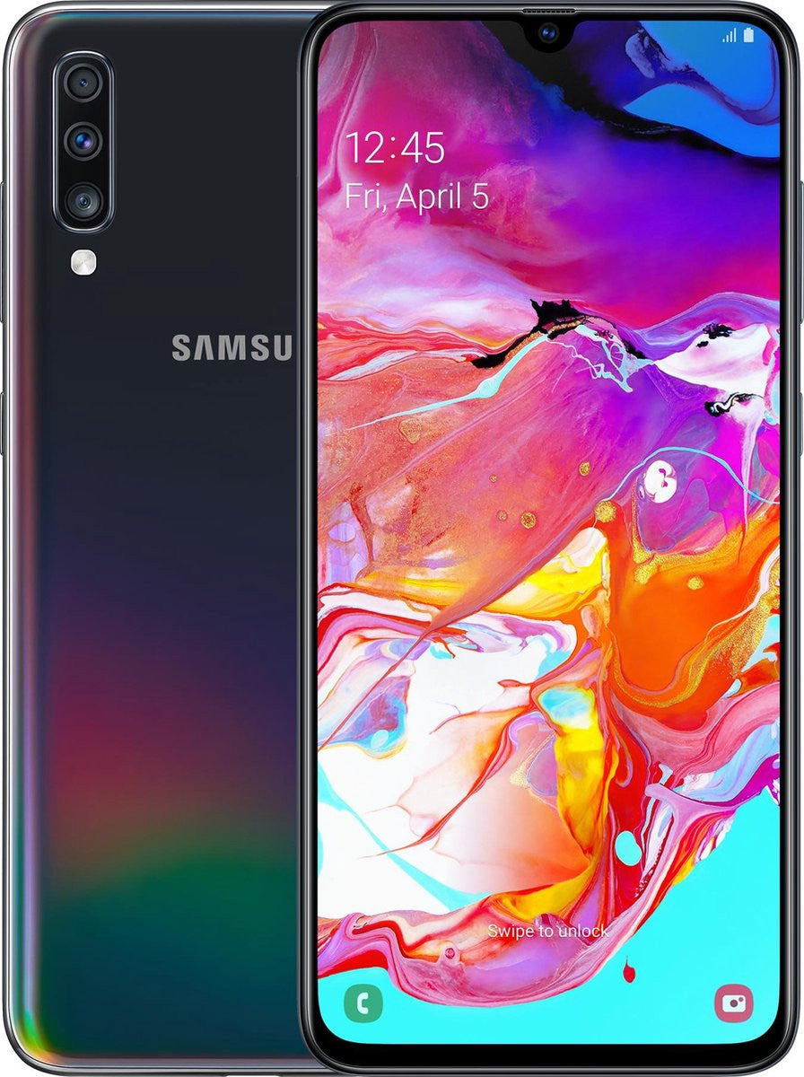 Samsung Galaxy A70 SM-A705F 17 cm (6.7") Android 9.0 4G 6 GB 128 GB 4500 mAh Zwart SM-A705FN/DS