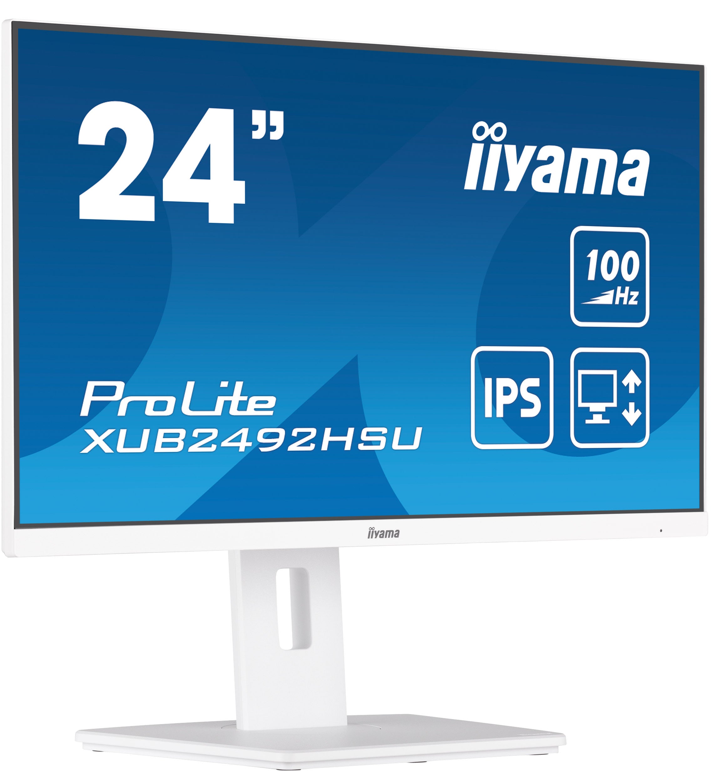 iiyama XUB2492HSU-W6 computer monitor 60.5 cm (23.8") 1920 x 1080 pixels Full HD LED White XUB2492HSU-W6