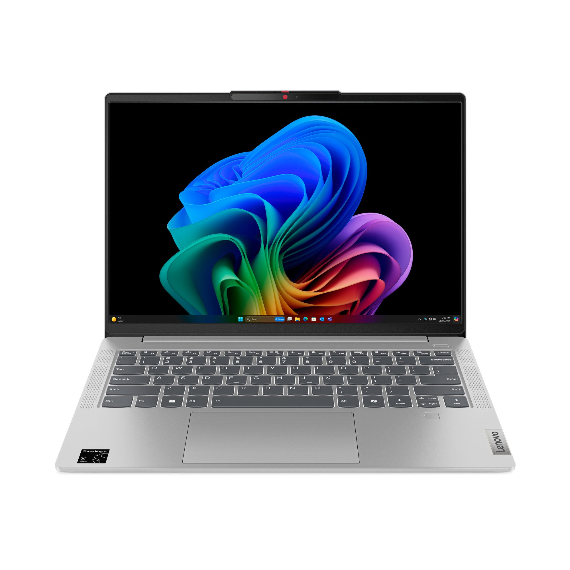 Lenovo IdeaPad Slim 5 14Q8X9 Copilot+ PC Snapdragon X1P-42-100 Laptop 35.6 cm (14") WUXGA 16 GB LPDDR5x-SDRAM 1 TB SSD Wi-Fi 7 (802.11be) Windows 11 Home German Grey 83HL0015GE