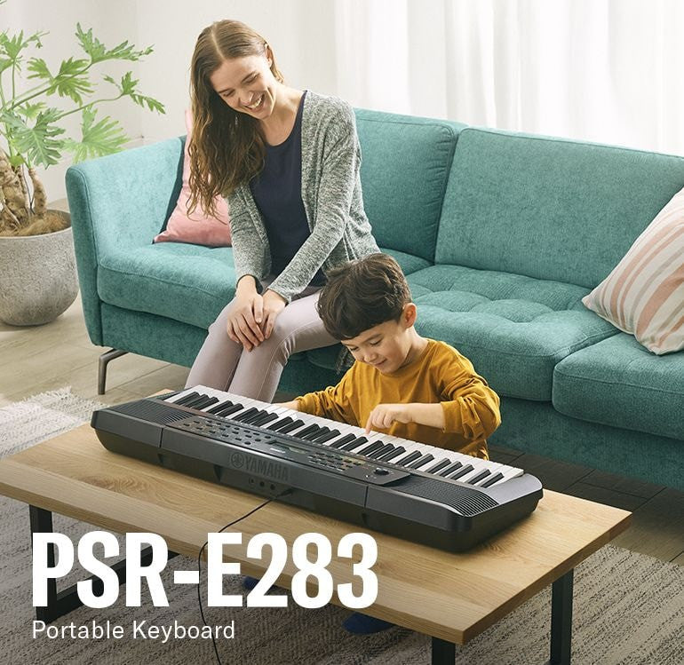 Yamaha PSR-E283 MIDI toetsenbord 61 toetsen Zwart, Wit