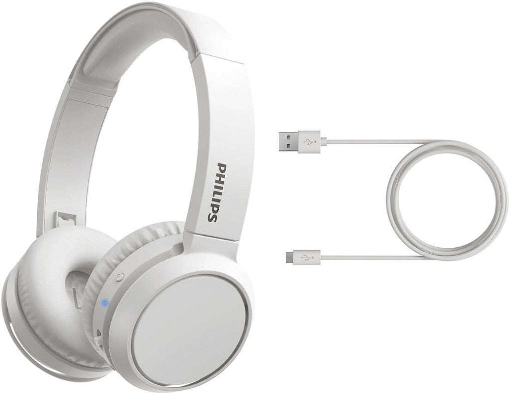 Philips 4000 series TAH4205WT/00 hoofdtelefoon/headset Draadloos Hoofdband Oproepen/muziek USB Type-C Bluetooth Wit