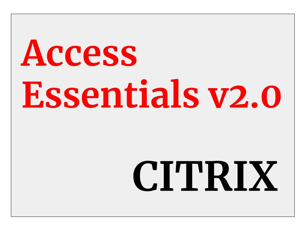 CITRIX Access to Essentials V2.0/NON CD 10 usuarios + suscripción MW240000020
