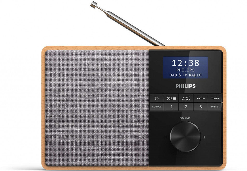 Philips TAR5505/10 radio Draagbaar Digitaal Zwart, Grijs, Hout
