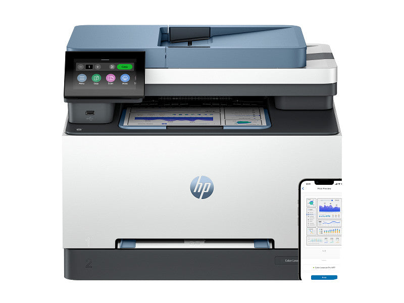 HP Color LaserJet Pro LaserJet Pro 3302fdn Multifunction Kleur Printer, Alleen Ethernet; Kopieerapparaat, scanner