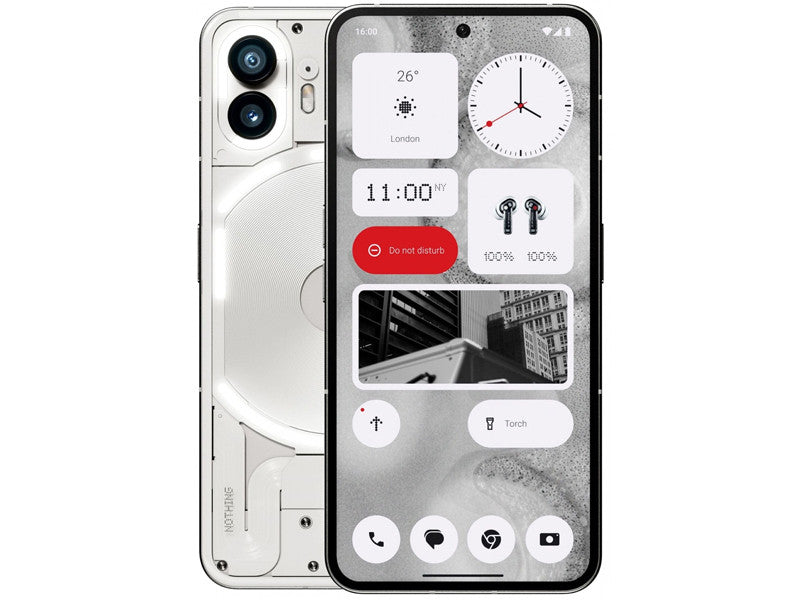 Teléfono Nothing (2) 17 cm (6.7") Dual SIM 5G USB Tipo-C 12 GB 256 GB 4700 mAh Blanco