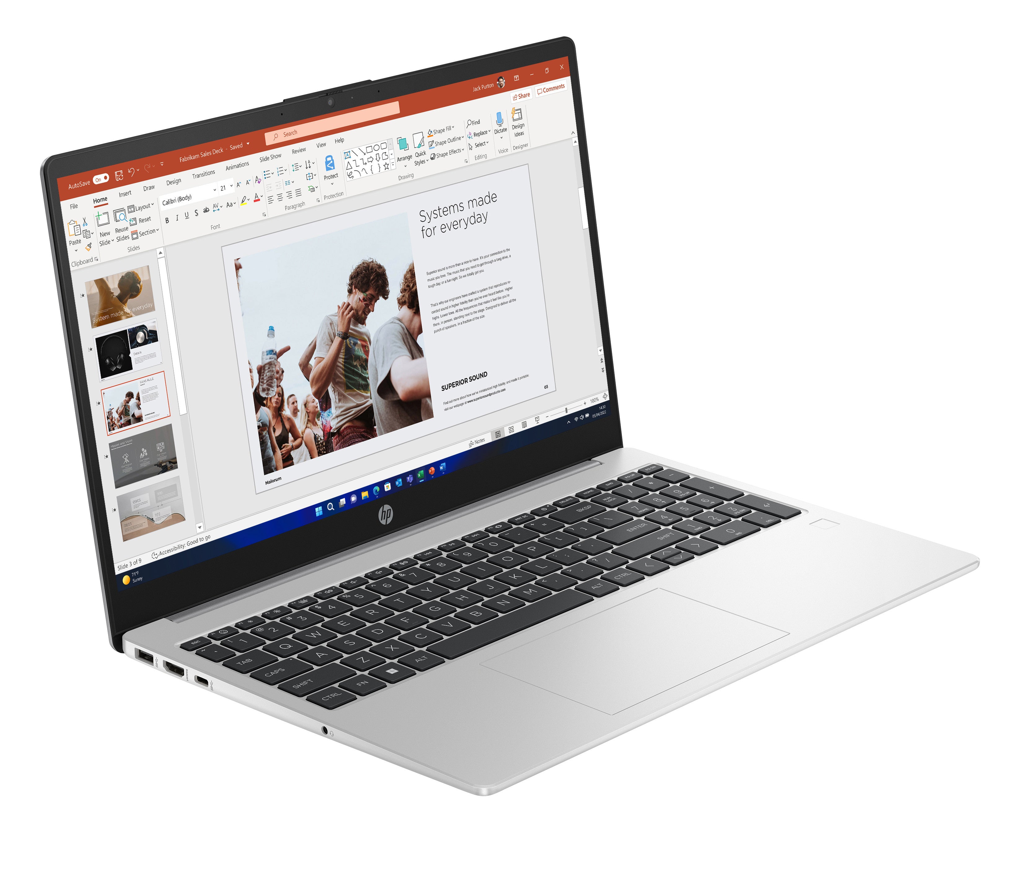 HP 255 G10 R3 7330U 15,6" 8/512 W11P AZERTY AK9X8AT#ABF