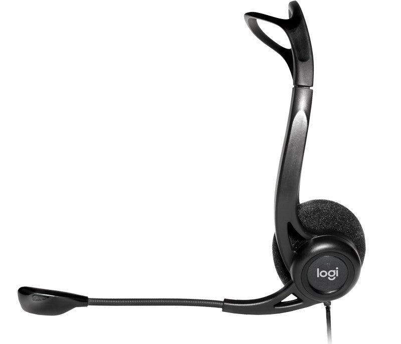 Logitech 981-000100 hoofdtelefoon/headset Bedraad Hoofdband Oproepen/muziek USB Type-A Zwart