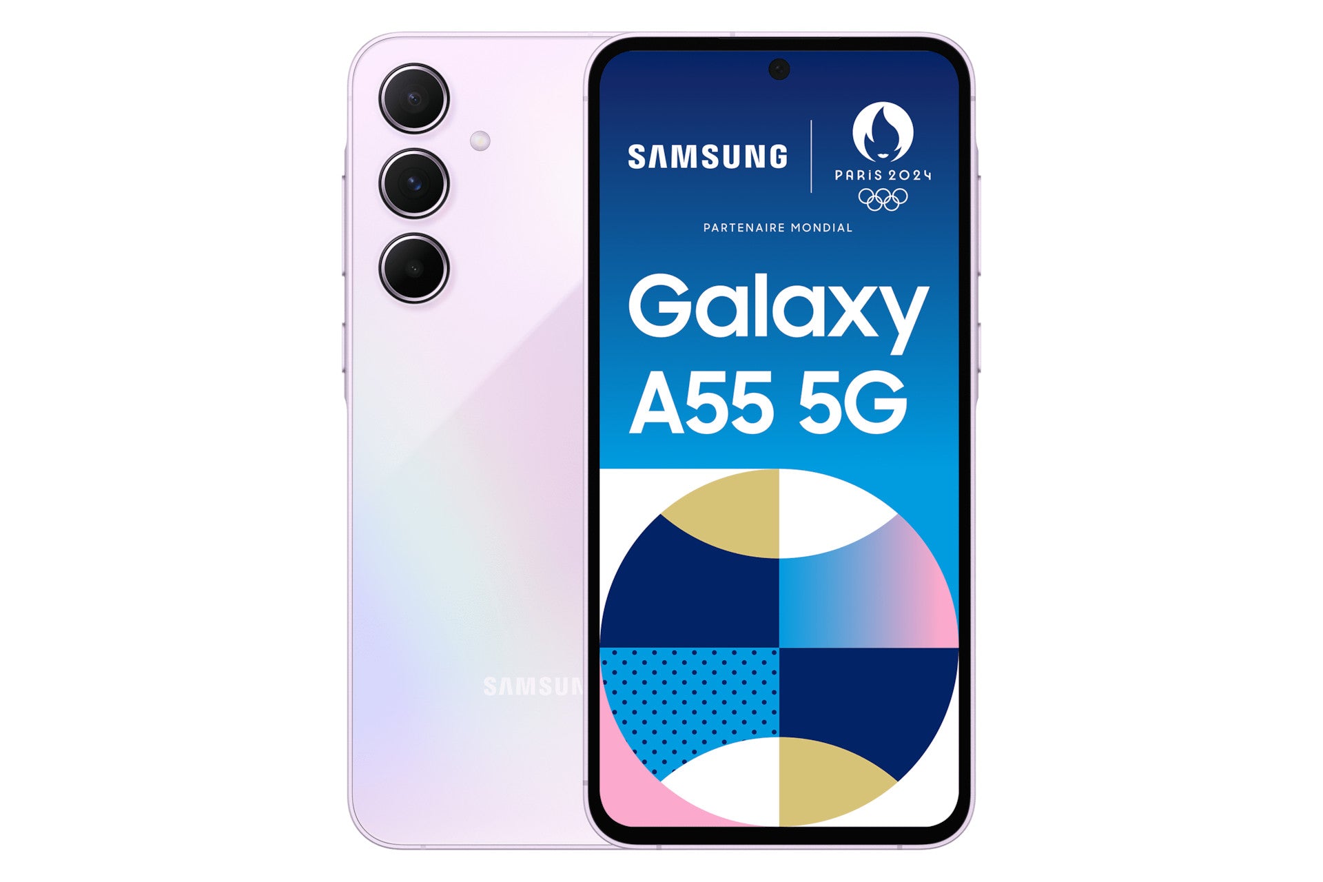 SAMSUNG Galaxy A55 5G 8GB RAM 128GB storage Purple SM-A556BLVAEUB