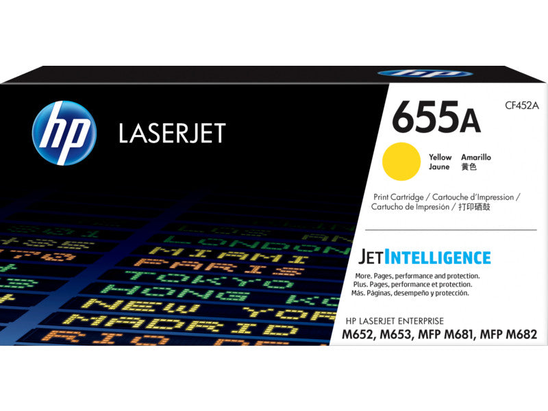 HP Originele 655A gele LaserJet tonercartridge
