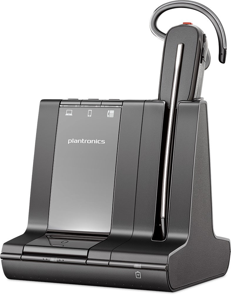 Poly S8240 hoofdtelefoon/headset Bedraad EN draadloos Kantoor/callcenter Bluetooth Zwart 211819-11