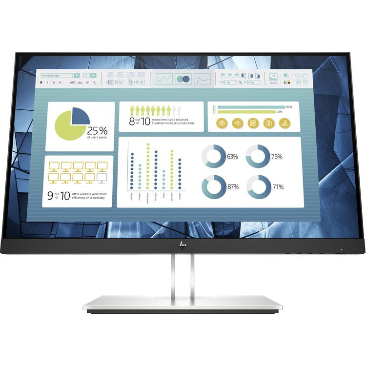 HP E-Series E22 G4 computer monitor 54,6 cm (21.5") 1920 x 1080 Pixels Full HD LCD Zwart, Zilver