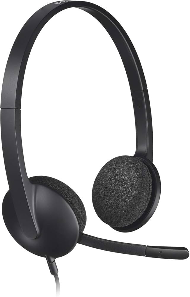 LOGITECH H340 USB Headset Black USB 981-000475