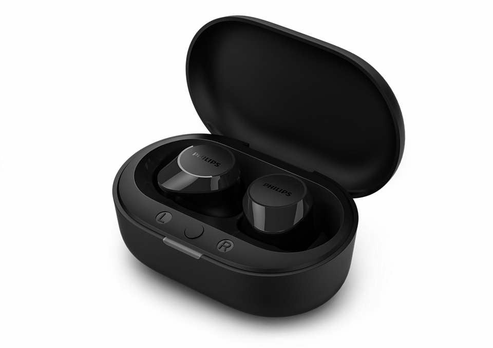 Philips TAT1209BK/00 hoofdtelefoon/headset True Wireless Stereo (TWS) In-ear Oproepen/muziek Bluetooth Zwart TAT1209BK/00