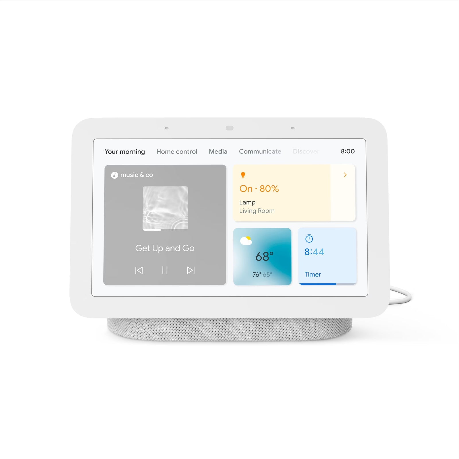 Google Nest Hub 2ª Gen GA01892-FR 7" Pantalla Inteligente Charcoal