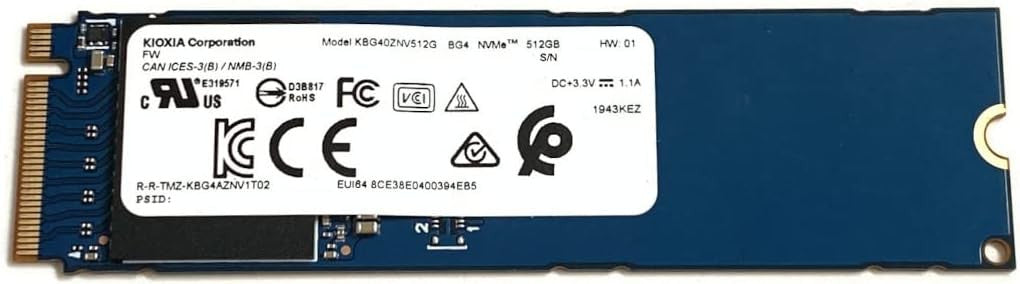 Kioxia BG4 M.2 512 GB KBG40ZNV512G
