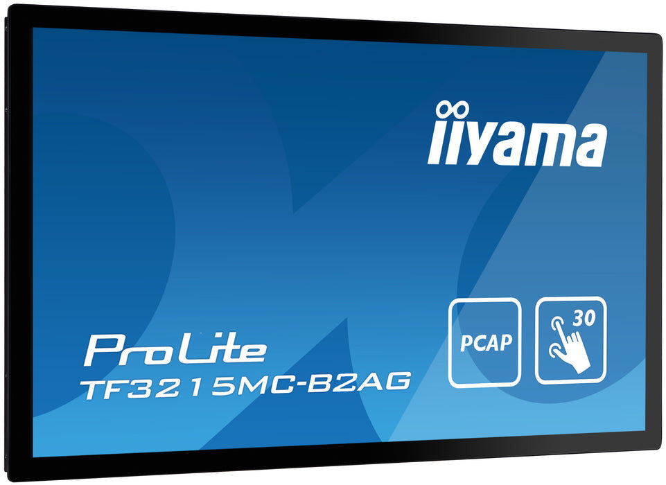 iiyama ProLite TF3215MC-B2AG computer monitor 80 cm (31.5") 1920 x 1080 Pixels Full HD LED Touchscreen Kiosk Zwart TF3215MC-B2AG