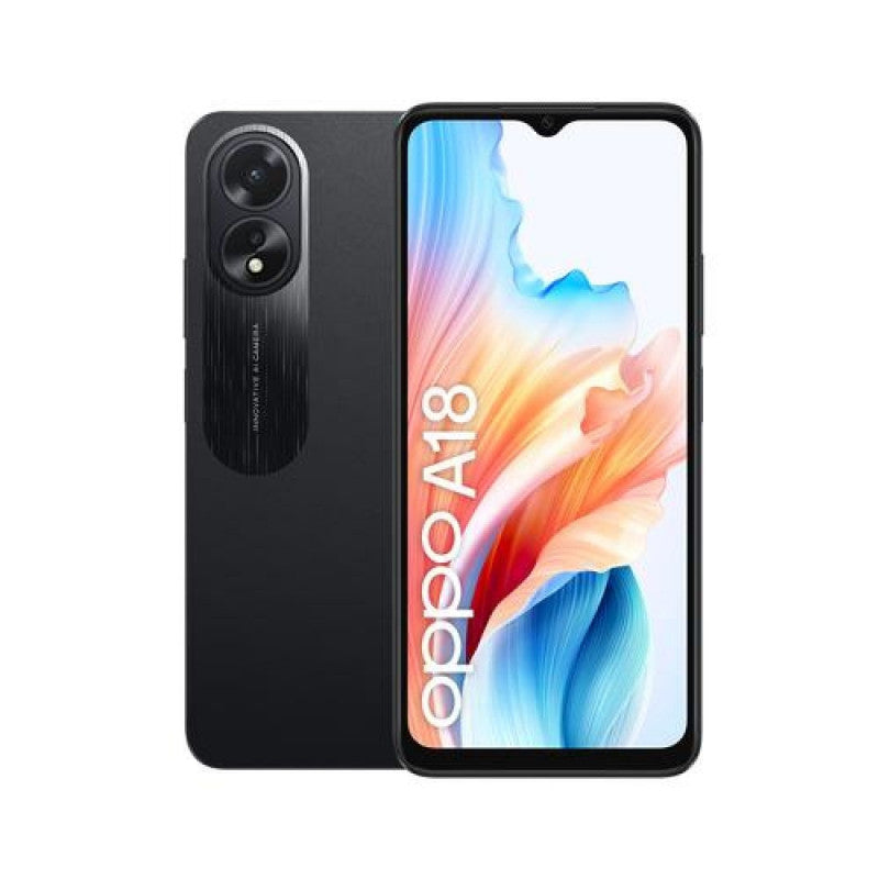 OPPO A18 16,7 cm (6.56") Dual SIM Android 13 4G USB Type-C 4 GB 128 GB 5000 mAh Zwart