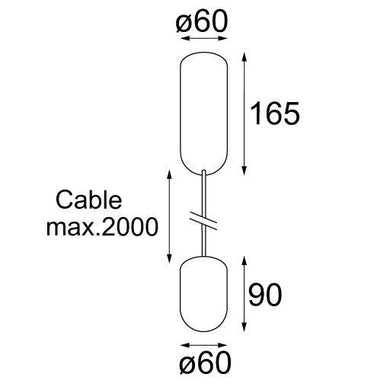 Modular Placebo omhoog LED 2700K 12620241 - Compridis